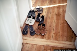 Shoes in hallway